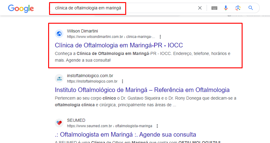 Clínica de Oftalmologia Clínica de Oftalmologia